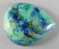 azurite gemstones cab chrysocolla