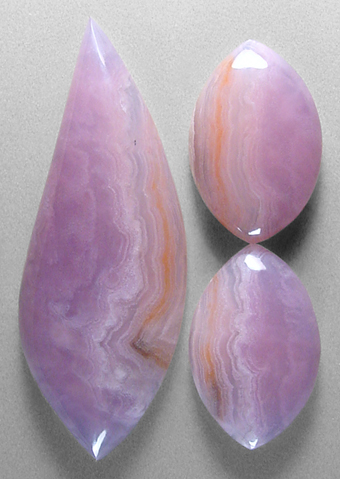 Royal Aztec Agate cabochons sold as a pair