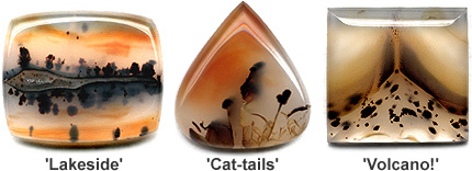 Scenic Montana agates, one of my favorite materials!